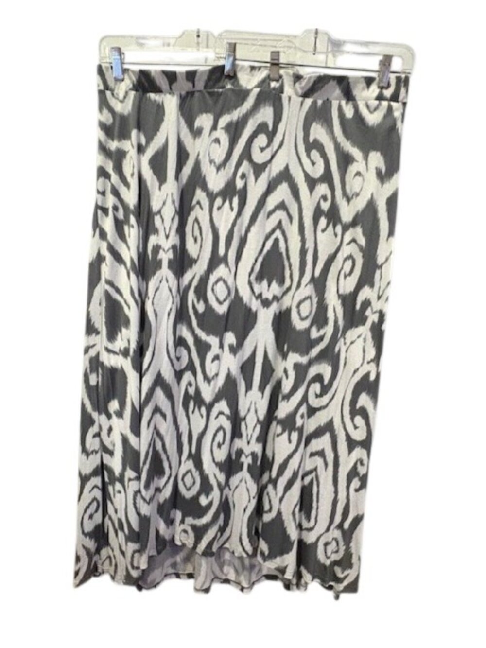 INC International Concepts Womans Gray-White Maxi Skirt Size 3X